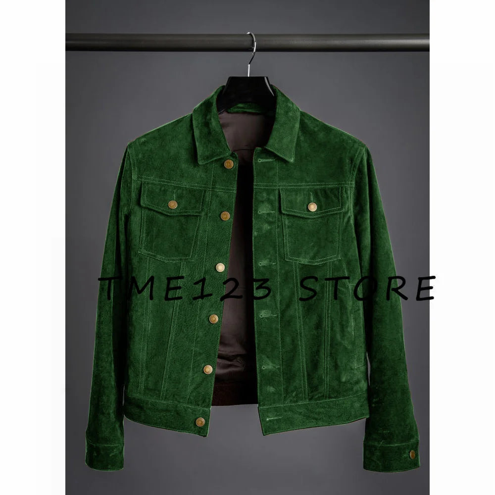 Jackets Man  New Suede Men's Jacket High Quality Simple Jacket Korean Reviews Many Coat Mens Clothing Coats