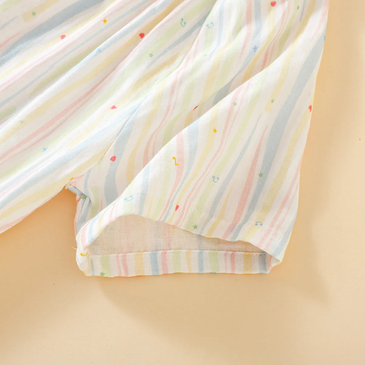 Sleeping Nightdress for Women Thin Cotton Homewear Colorful Striped Printed Pink Color Girls' Home Clothes Women Nightwear