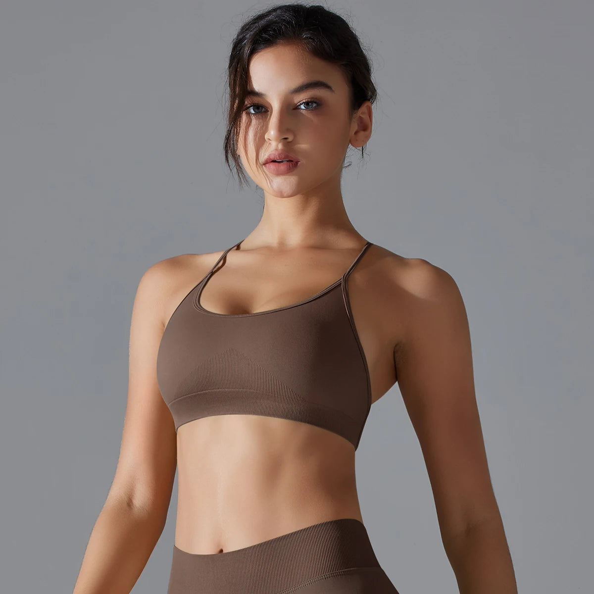 Women Sports Bra Yoga Bra Sexy Back Cross Sports Bra Gym Top Fitness Running Bra Workout Underwear Running Gym Padded Bralette