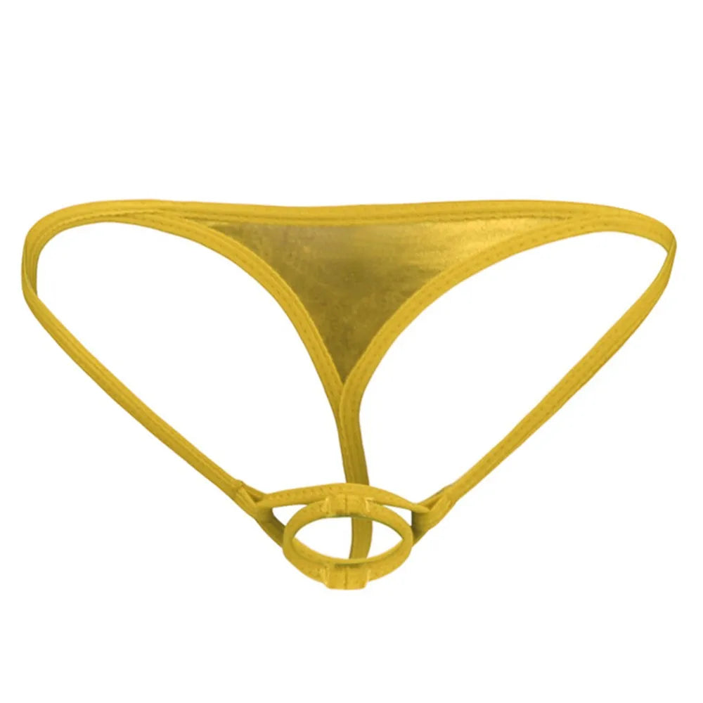 Panties Men Briefs All Seasons Male Penis Sleev Pouch T-back Thong Underpants Bikini Breathable G-string Hollow