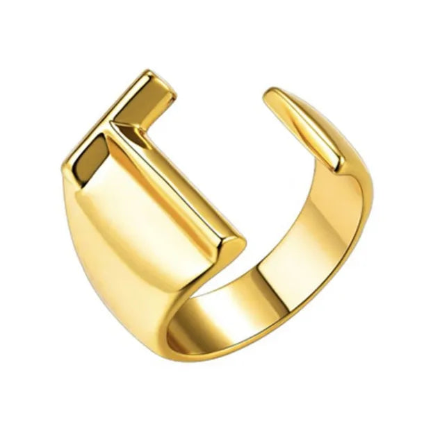 26 English Letter Ring Opening Adjustable Female Personality Internet Celebrity Ring Fashion Jewelry Couple Mother's Day Gift