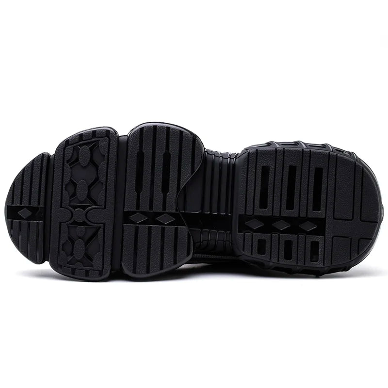 Indestructible Steel Toe Protective Safety Shoes Slip Resistant Abrasion Resistant Work Shoes Men Tough Comfortable Sneaker ﻿