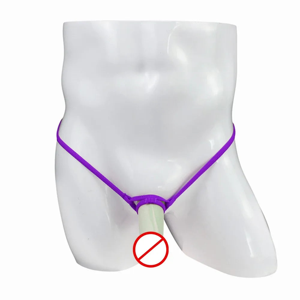 Panties Men Briefs All Seasons Male Pouch Stretchy T-back Underpants Underwear Bikini Breathable Cotton Hollow
