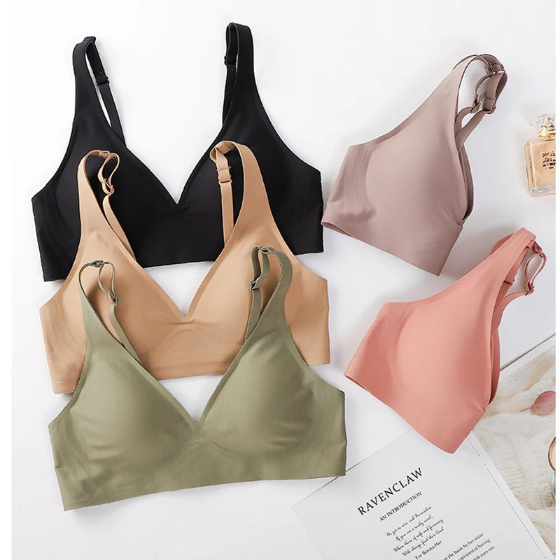 Sexy Bras For Women Seamless Women's Bra No Wire Push Up Brassiere Underwear Breathable Soft Thin Female Intimates  Lingerie