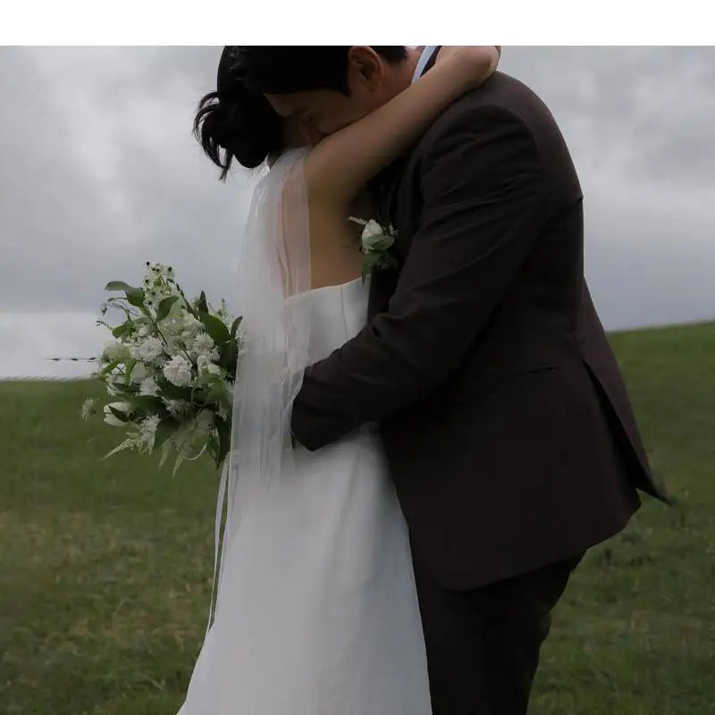 Newest Simple Bridal Dresses Sexy Strapless Backless Formal Evening Dress Elegant Floor-length A-line Wedding Dresses Customized
