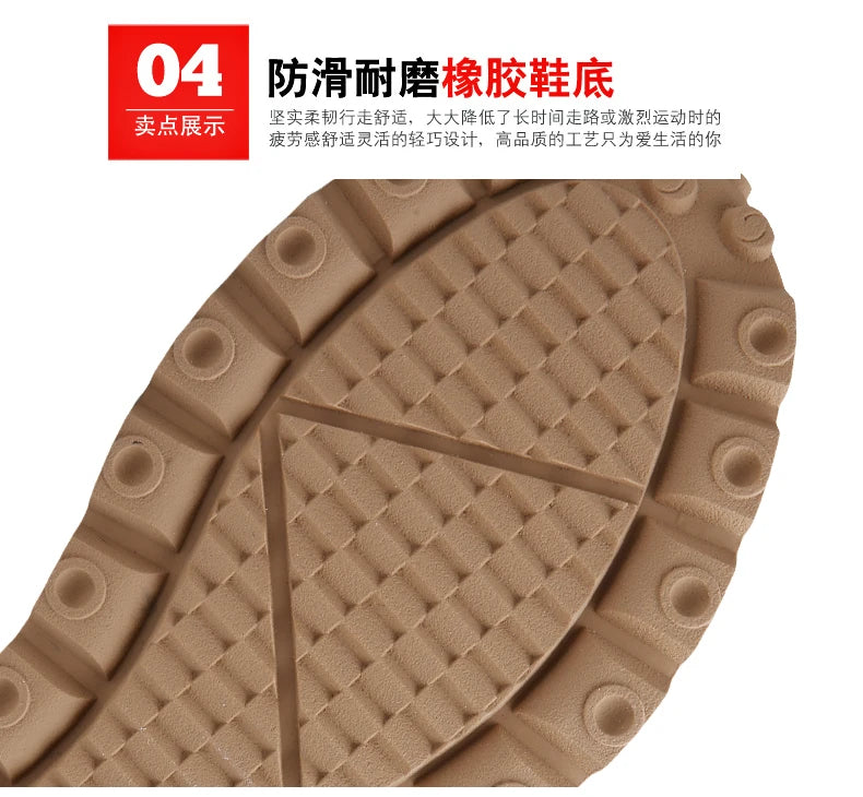 2025 New High-Quality Casual Sports Shoes With Breathable Leather Surface Anti Slip Soft Sole Round Toe Sports Shoes 38-44