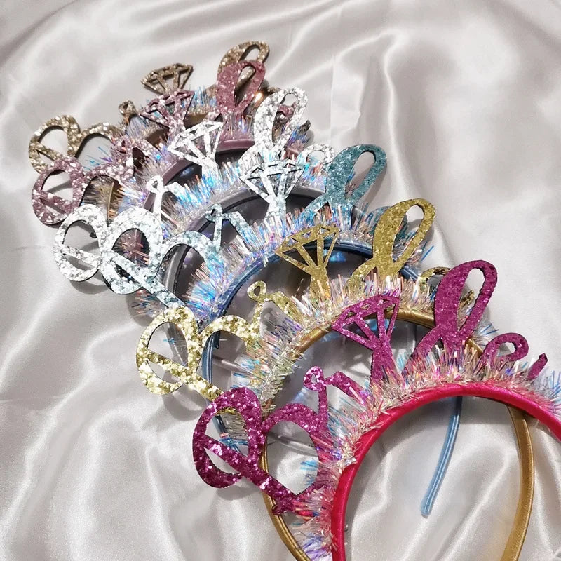Bride To Be Headband Bach Bachelorette Hen Party Bridal Shower Wedding Engagement Rehearsal Dinner Decoration Party Supplies