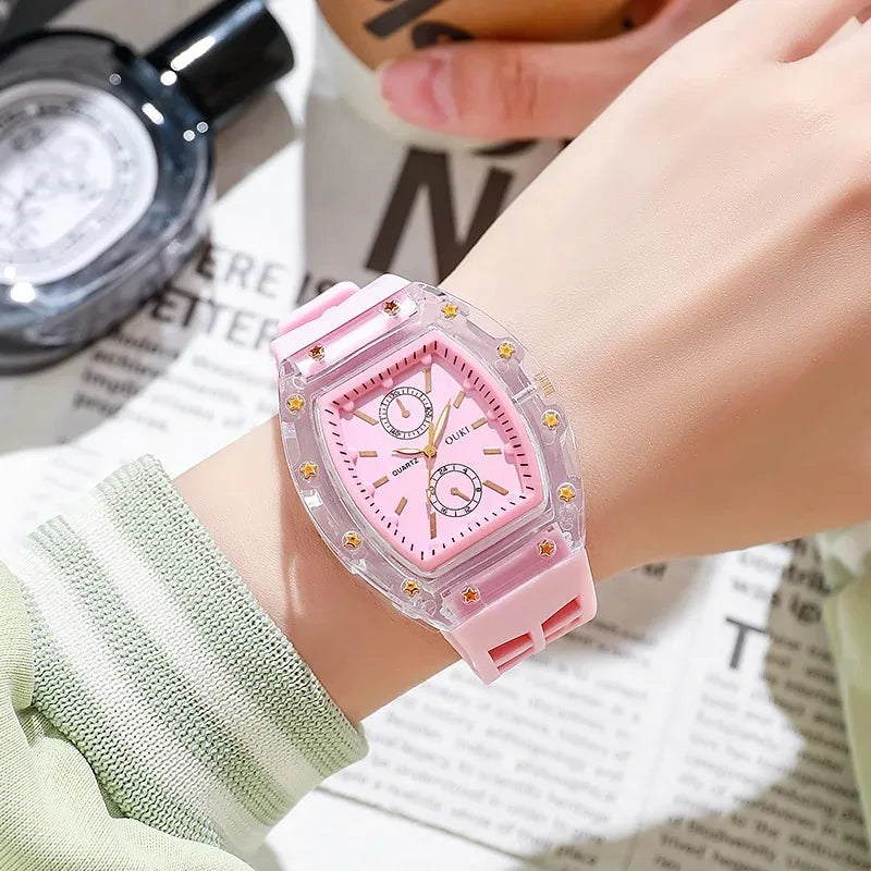 watches for womenCasual Silicone Strap Women Quartz Watch Fashion Analog Quartz Wristwatch for Girls Gift Reloj Mujer