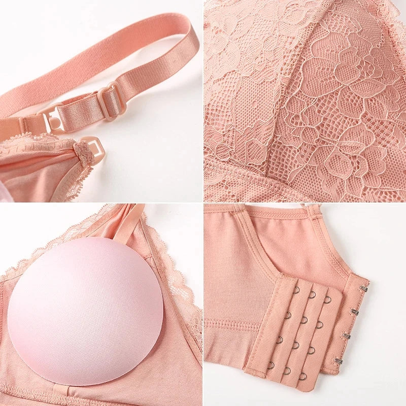 Maternity Nursing Bras Women Lace Breastfeeding Bra Removable Padded Pregnancy Women Underwear Tops Soutien Gorge Allaitement