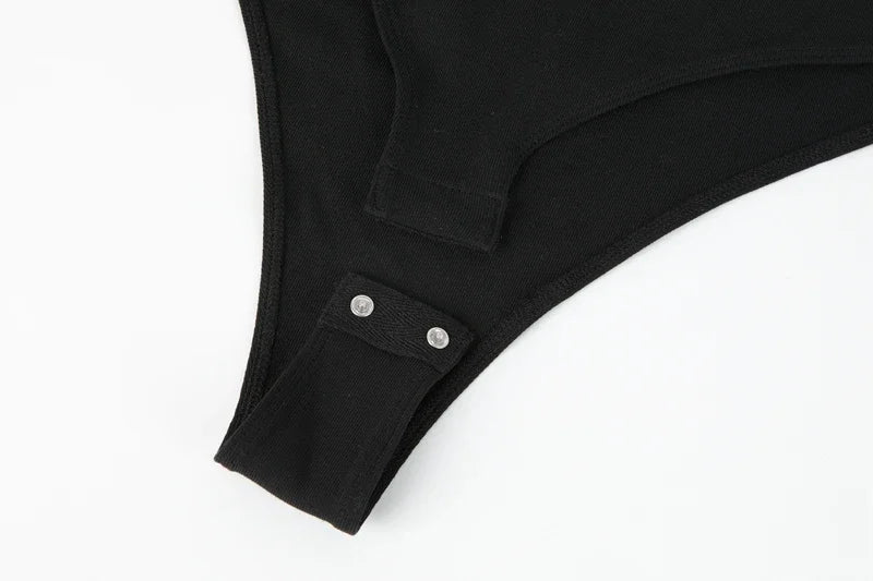 High Neck Bodysuit Women's Long Sleeved Shapewear Tummy Control Body Shaper Sexy Briefs Female Warm Clothing Autumn Winter New