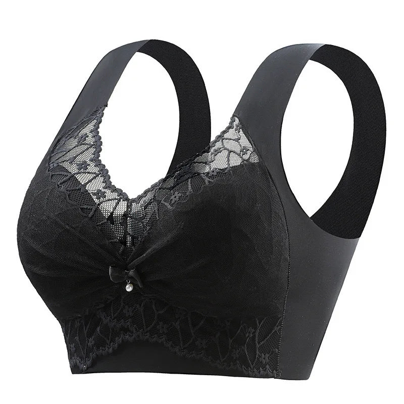 Beautiful Back Bra For Women, Fixed Cup, Adjustable, Seamless Push-up, Secondary Breasts, Anti-sagging, Lace Vest Bra