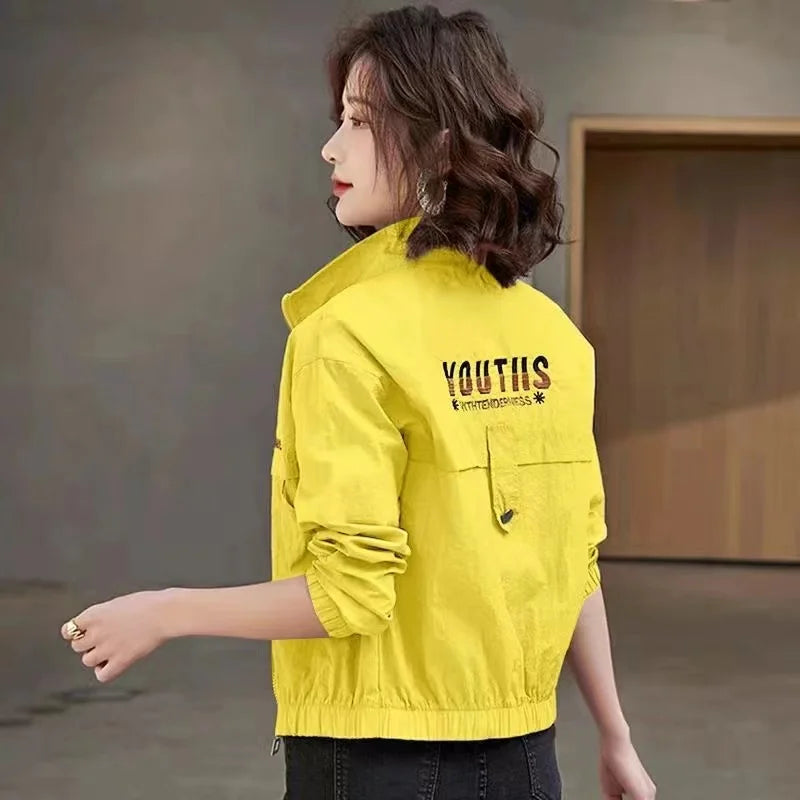 Sunscreen Coat Women's Summer Outerwear Breathable Joker UV Protection Sun-Protective Clothing Jacket Thin 2024 New Female Tops