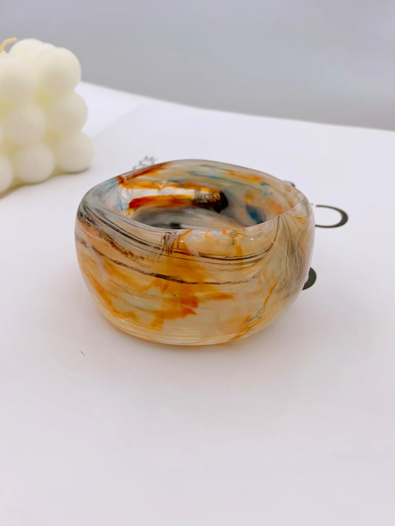 Fashionable irregular bangles with marble pattern for women bracelets for women