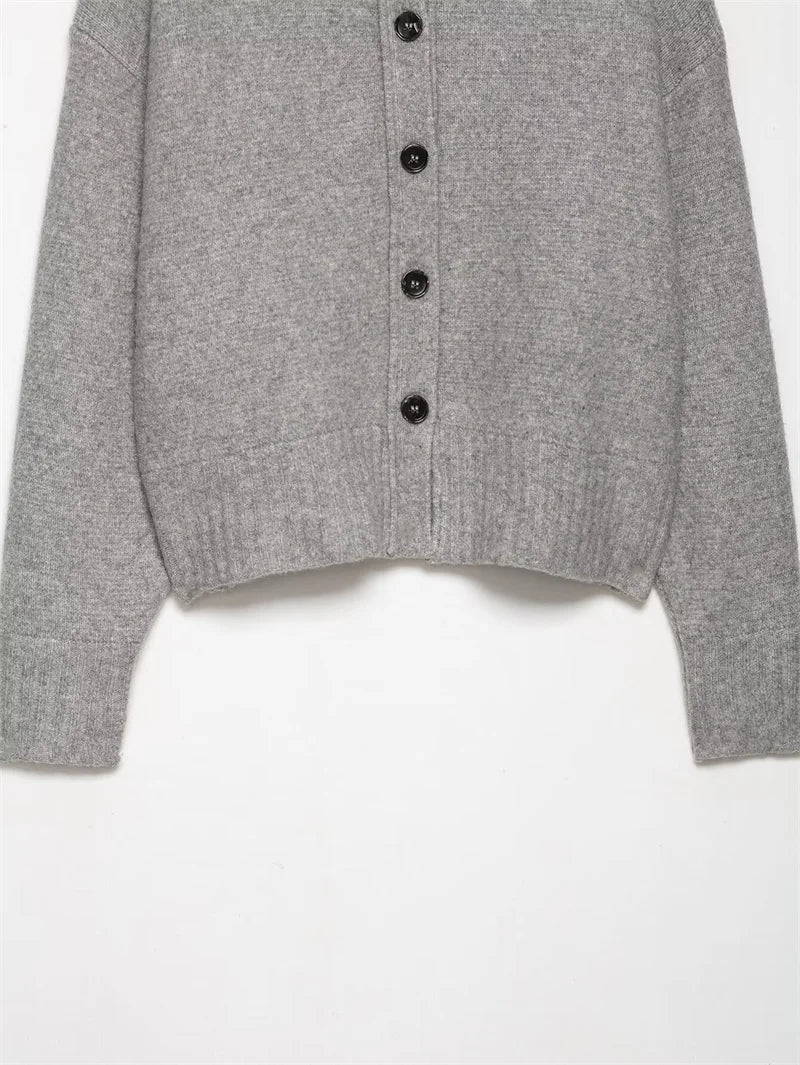 Women's Sweater 2025 New Soft Knit Jacket Casual Fashion Women's Single-Breasted Short Top