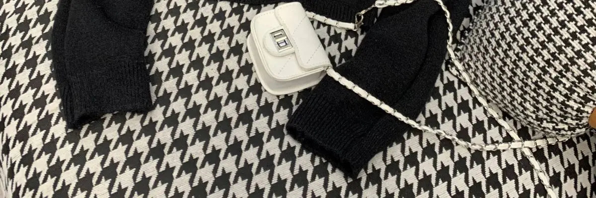 Sweater Suit for Women Two-piece 2025 Autumn New Suspender Vest Bow Long Sleeve Short Top