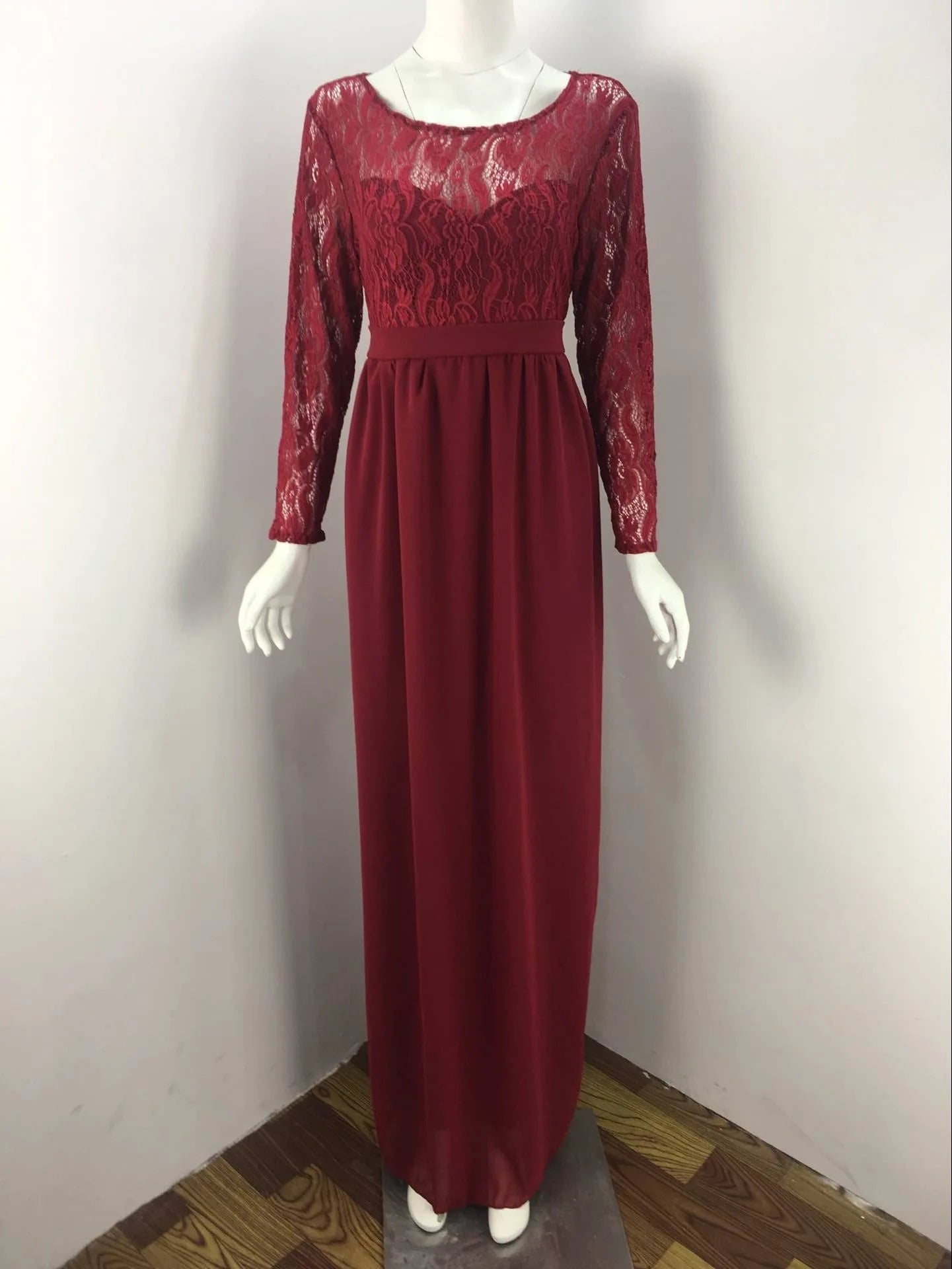Maternity Dresses Photoshoot Lace Long Sleeve Dress For Pregnant Women Maternity Dress Baby Shower Dress For Evening Party Gown
