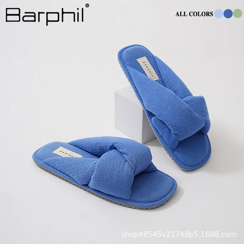Slippers women's spring 2025 new non-slip, silent and comfortable four-season indoor home slippers women