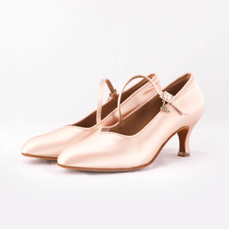 Sneakers Latin Dance Shoes Brand Women High Quality Satin Ladies Aerobics Girl Buckle Dancing SALSA BDD 138 Cowhide Sole White