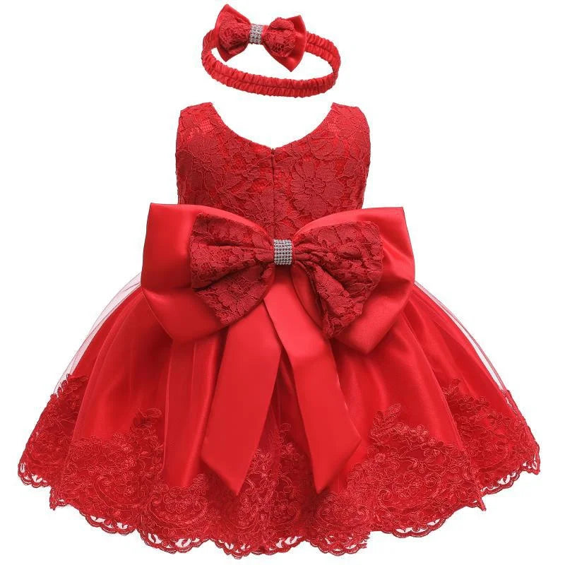 Girls Dress 2025 Children Easter Carniva Tutu Wedding Kids Dresses For Girls Vestidos Party Princess Bow Christmas Baby Dress