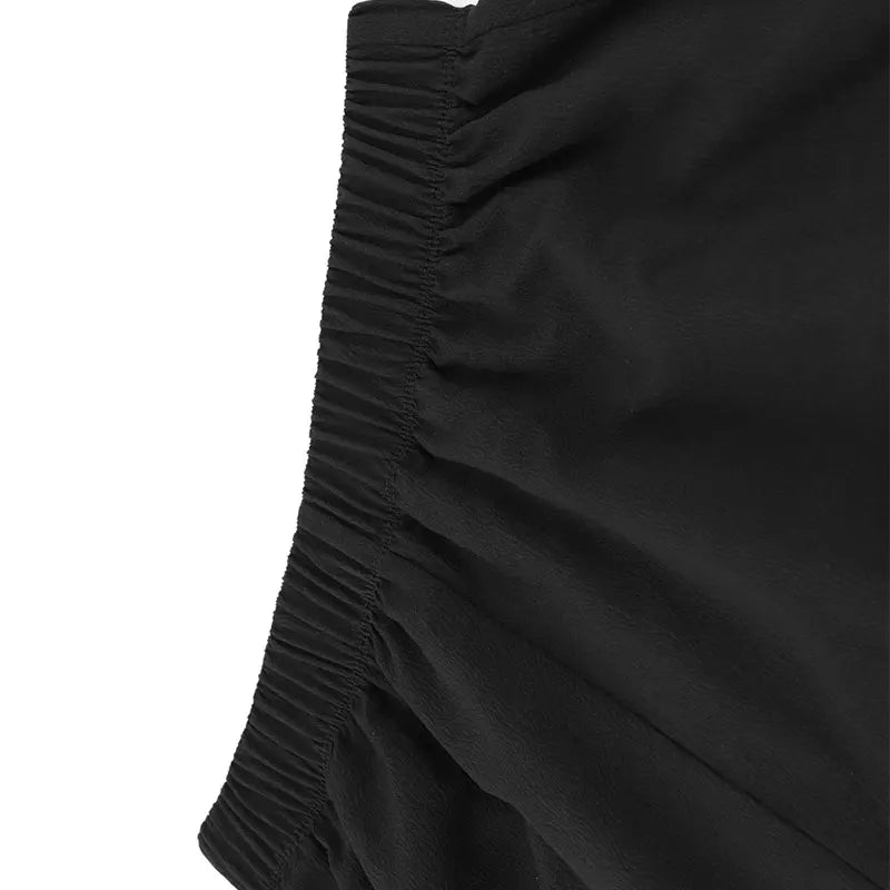 New Women's Trousers Summer Streetwear Fashion Casual Slim Knitted Pants Clothing Black Sexy Elegant Female Versatile Trousers