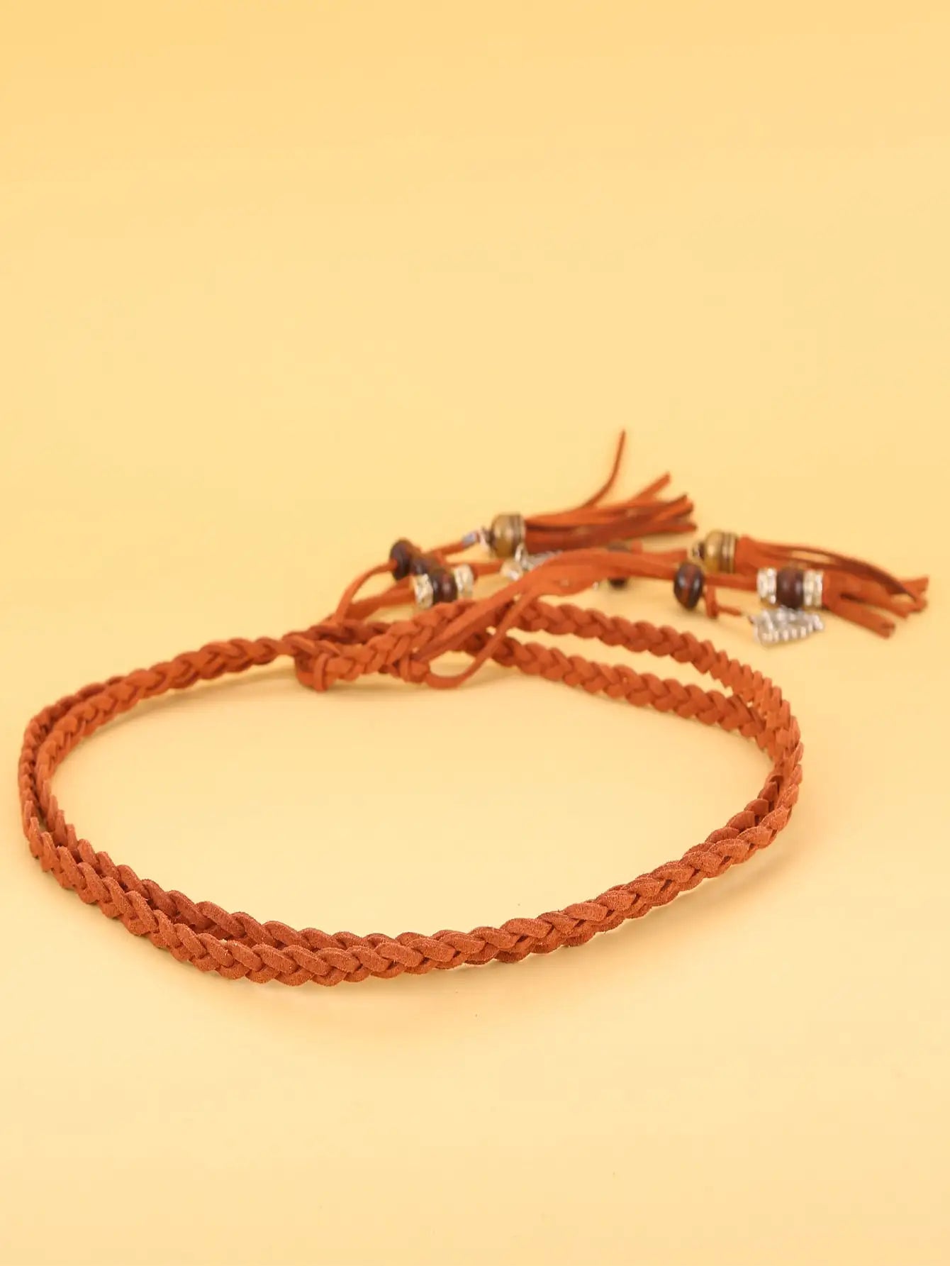 Tassel Decor Braided Rope Belt cinturones para mujer lujo diseñador cinturón fashion belts acessórios de vestuário female belts