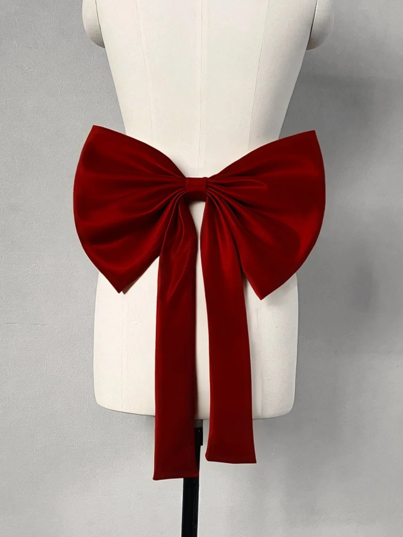 Bridal Detachable Satin Bow Women's Wedding Dress Accessories Bride Bow