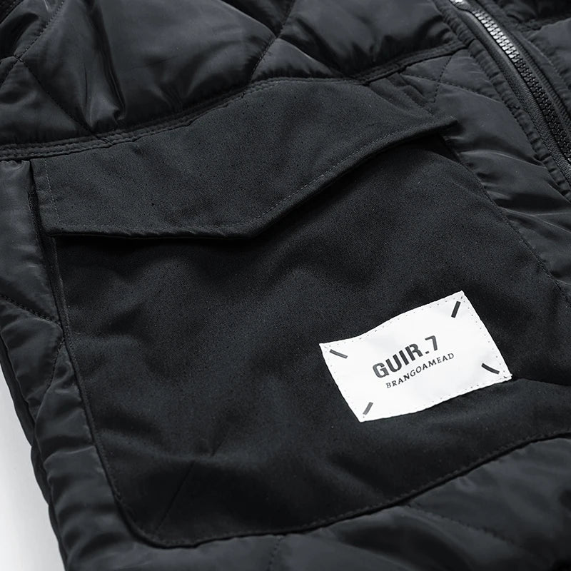 Winter Jacket Men Autumn Coats Fashion Casual Warm Cargo Bomber Jackets Baseball Puffer Jacket High Street Outwear Clothing Top