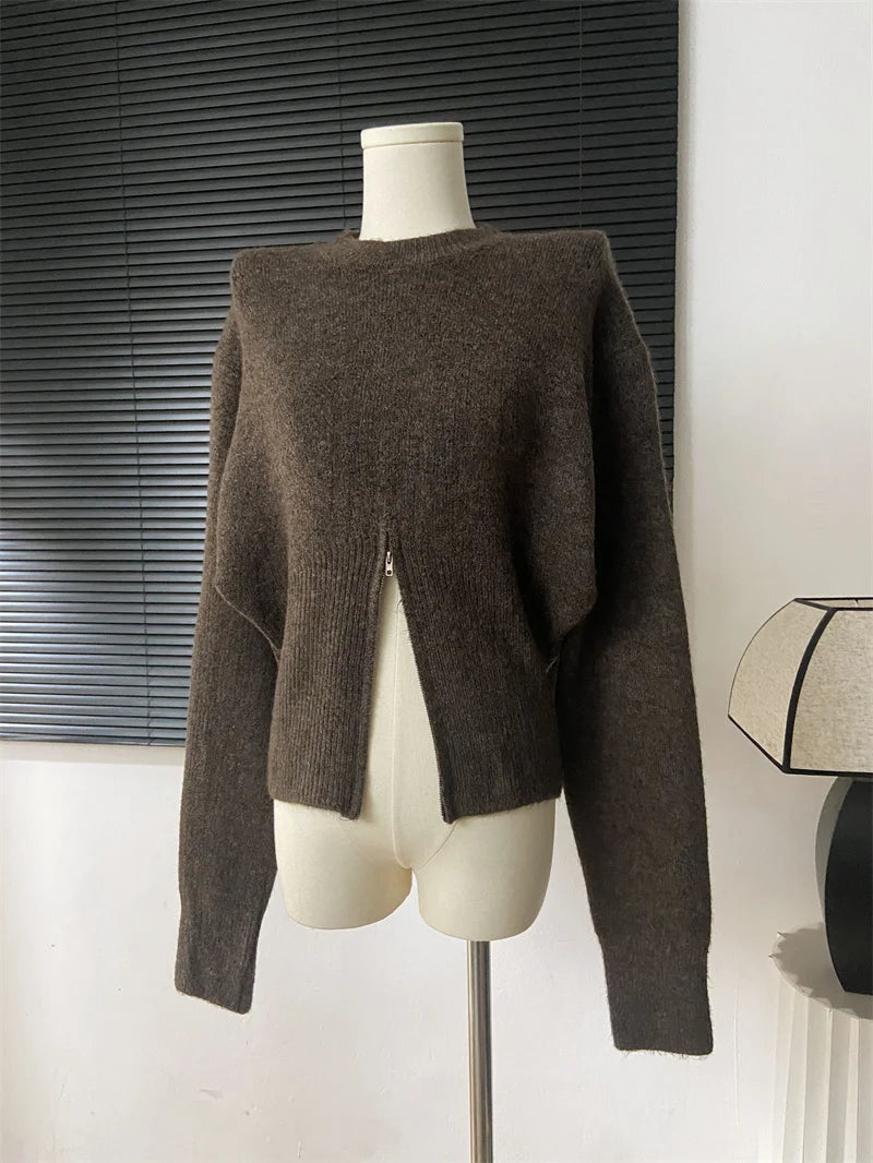 Sweater Women Winter Pullover Girls Sweater Oversize Knitting Tops Vintage Long Sleeve Fall Female Knitted Outerwear Warm Pull