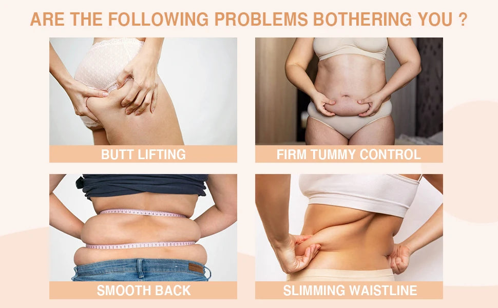 Women's  A Comfy Shaping Jumpsuit Flatten Abdomen Waist and Hips Zip Front Closure Shapewear Firm Tummy Compression Butt Lifter