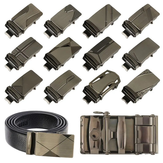 DIY Automatic Buckle Slide Belt Strap Buckle Belt Buckle Business Accessories Leisure Belt Head Men's Belt Head
