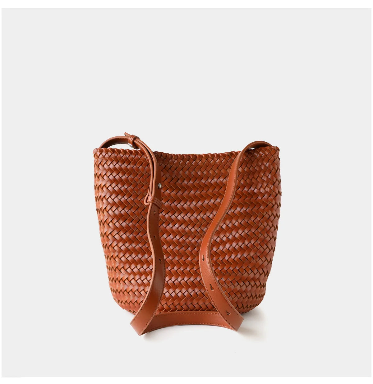 Motingsome Handwoven Bag Women's Bucket Luxury Designer Bags Niche Casual Bucket Bag Handmade French Retro Shulder Purse 2025