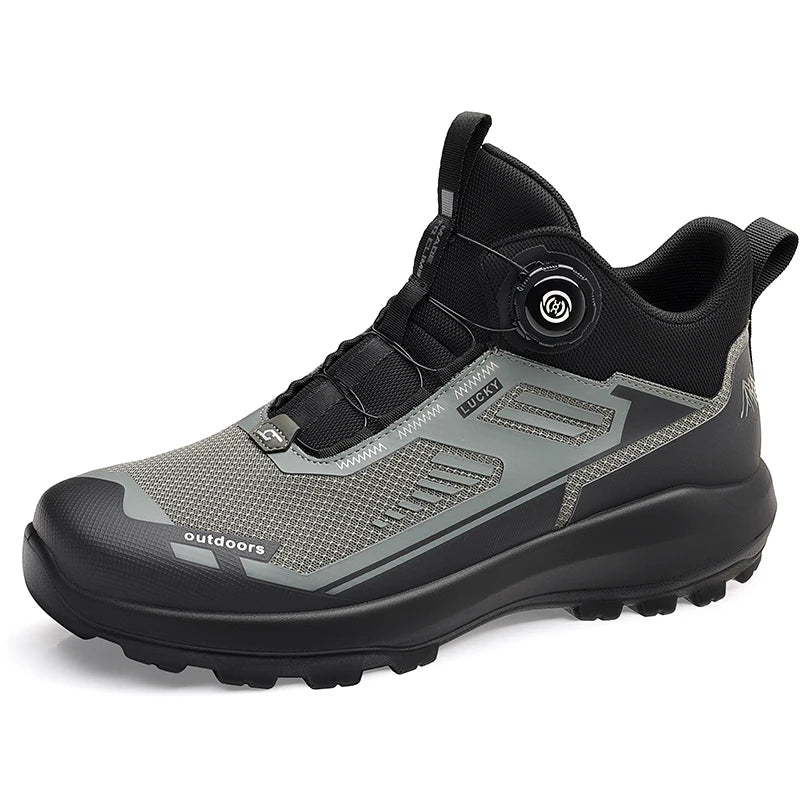 Leisure Walking Outdoor Sports Shoes, Anti Slip, Lightweight, Fashionable, Versatile Shoes, Round Toe Outdoor Shoes, Solid Color