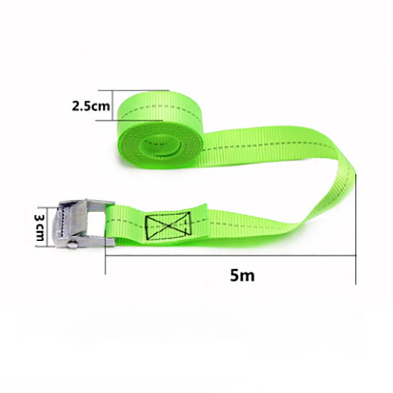 motorcycle bike Strong Buckle Tie Down Belt cargo straps With Metal Buckle Tow for Luggage Bag Rope Ratchet Belt