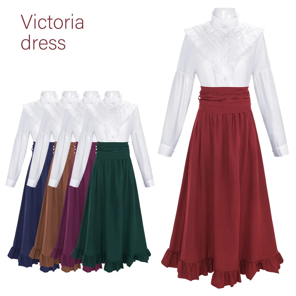 19th Century Victorian Women's Dresses Classic Two-piece Renaissance Dresses Women's Stage Performance Costumes