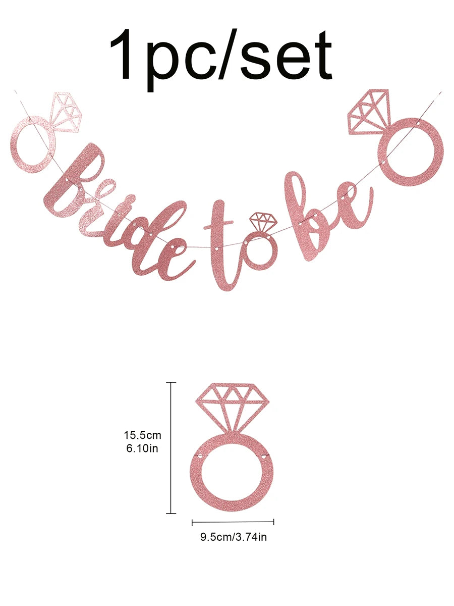 1PC Bride to be Banner Single Party Engagement Bride Banner Decoration