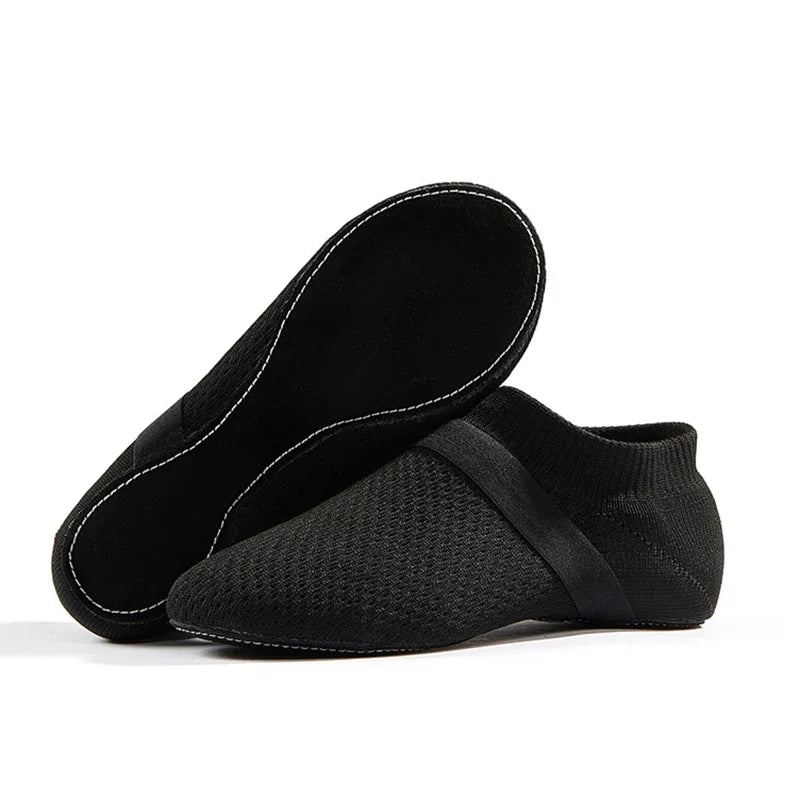 Ballet Flats Dance Shoes for Women Soft Bottom Teacher Class Exercise Shoe Jazz Adult Indoor Latin Practice Shoes