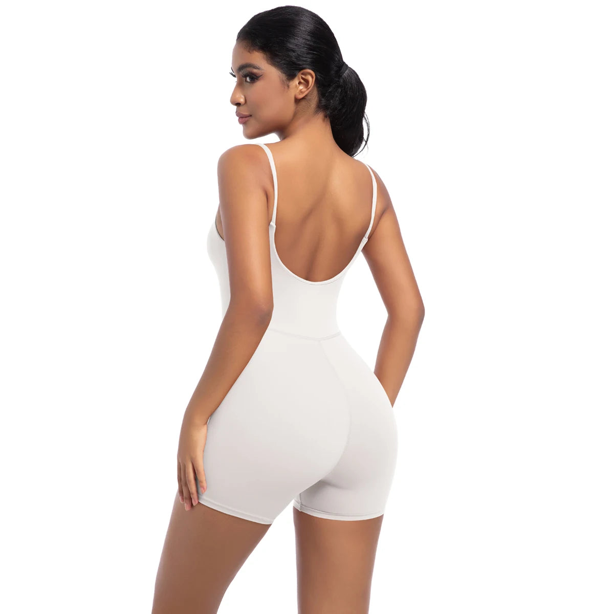 Women Bodysuits Women Strappy Romper Seamless Jumpsuit Romper Backless Set Fitness Bodysuit  Hip Lift One-piece Sports Bodysuit