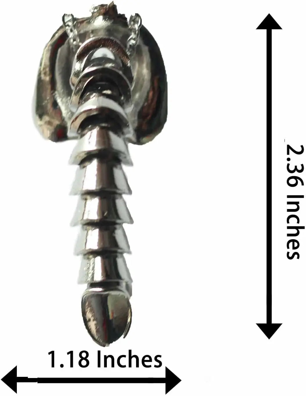 Heavy Funny Necklace Including 21.8 Inch Chain and 1 Inch Pendant