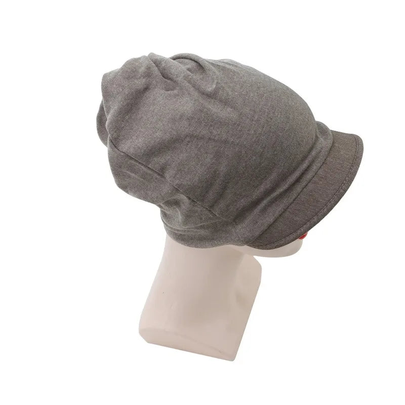 Knitted Hat Women's Autumn And Winter Head Cap Fashion Solid Color Outdoor Windproof Keep Warm Thicken Knitted Hats