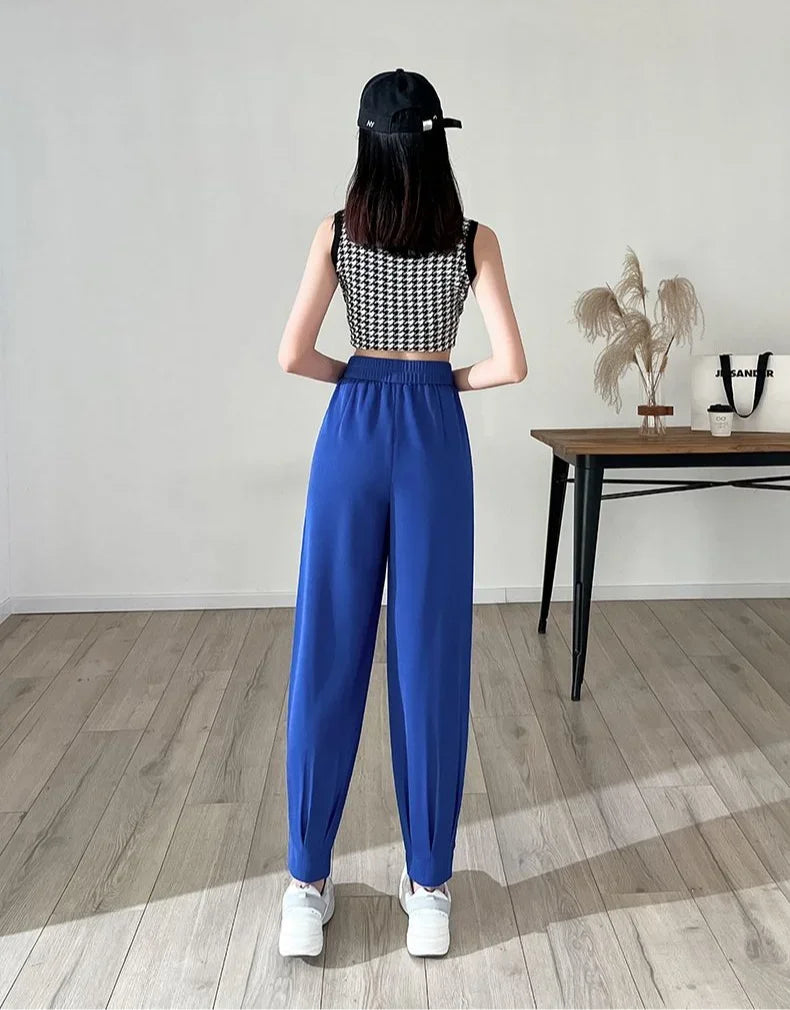 Female Trousers New In Pencil Women's Harem Pants Xxl Trends 2025 Outfits High Quality One Size Chic and Elegant Original G 90s
