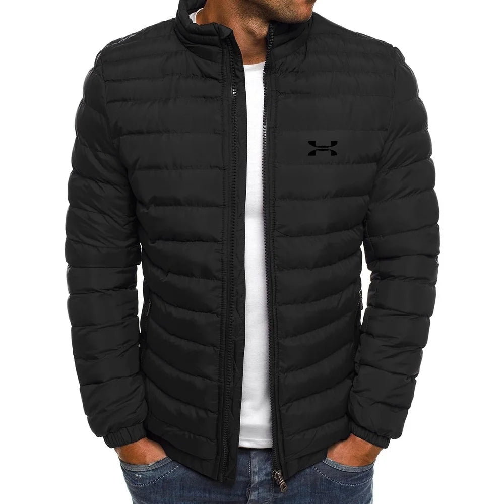 2025 Winter Jacket Men's Stand Collar Warm Parka Coat Street Fashion Casual Brand Outer Men's Winter Down Jacket