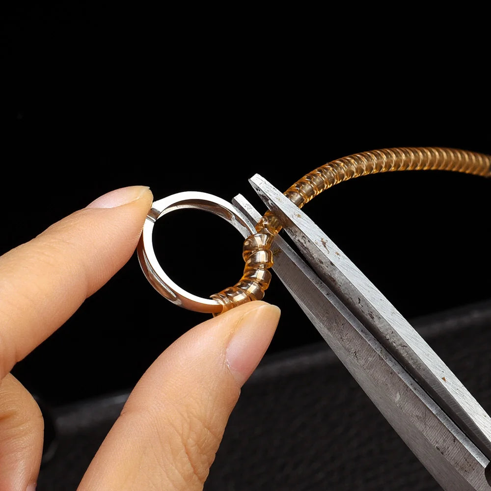 Ring Adjustable Spring Rope Resin Elastic Fastener Suitable All Rings Adjustable Tool Cuttable Invisible Seamless Spring Ropes