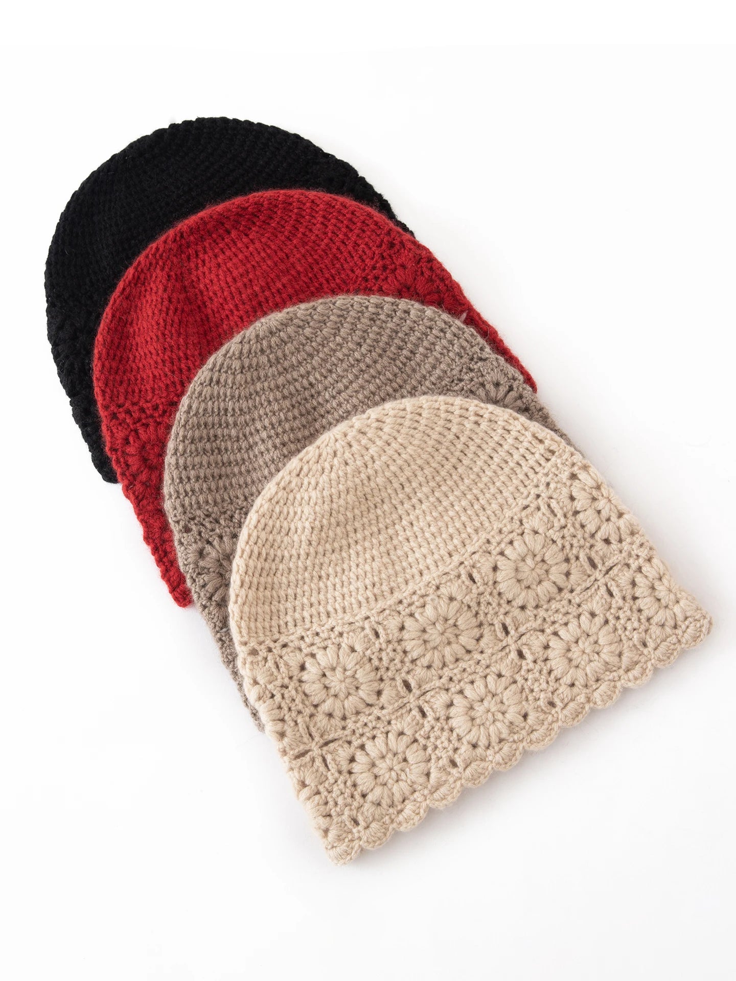 Handmade woolen lady's hat for warmth and leisure, extremely soft