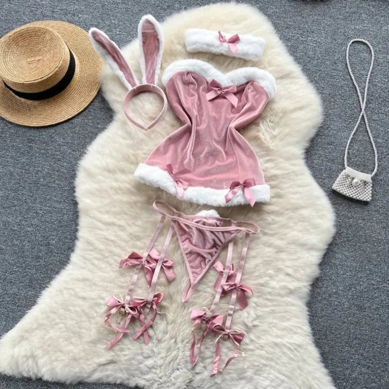 Women's Bras Women's Underwear Sets Sexy Lingerie Outfit Bra and Panty Set Woman Clothes Attractive Chest Suspenders Below Sex