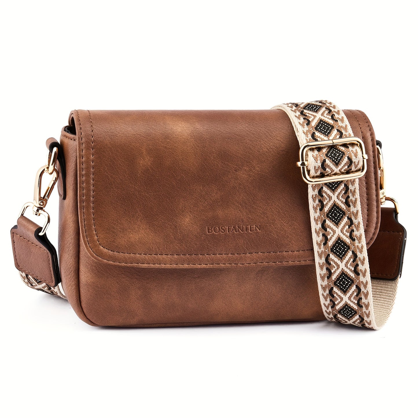 Small Stylish Crossbody Purses for Women - Faux Leather Handbags with Buckle Closure, Nylon Lining, and Adjustable Guitar Strap - Perfect for Daily Occasions