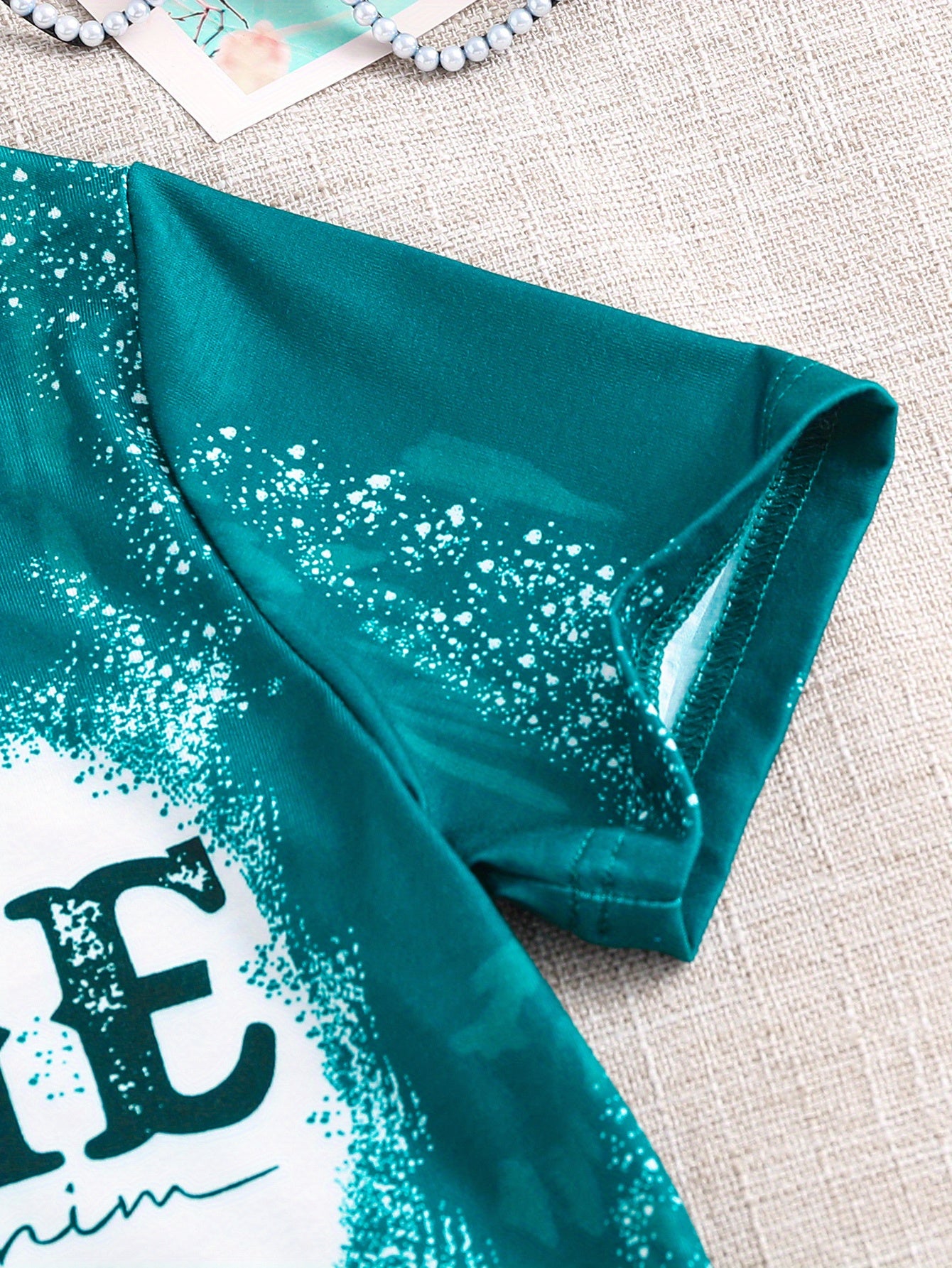 Toddler Babies Unisex Graphic T Shirts With Leopard & Letter Print Crew Neck Casual Summer Tops, Kids Clothing