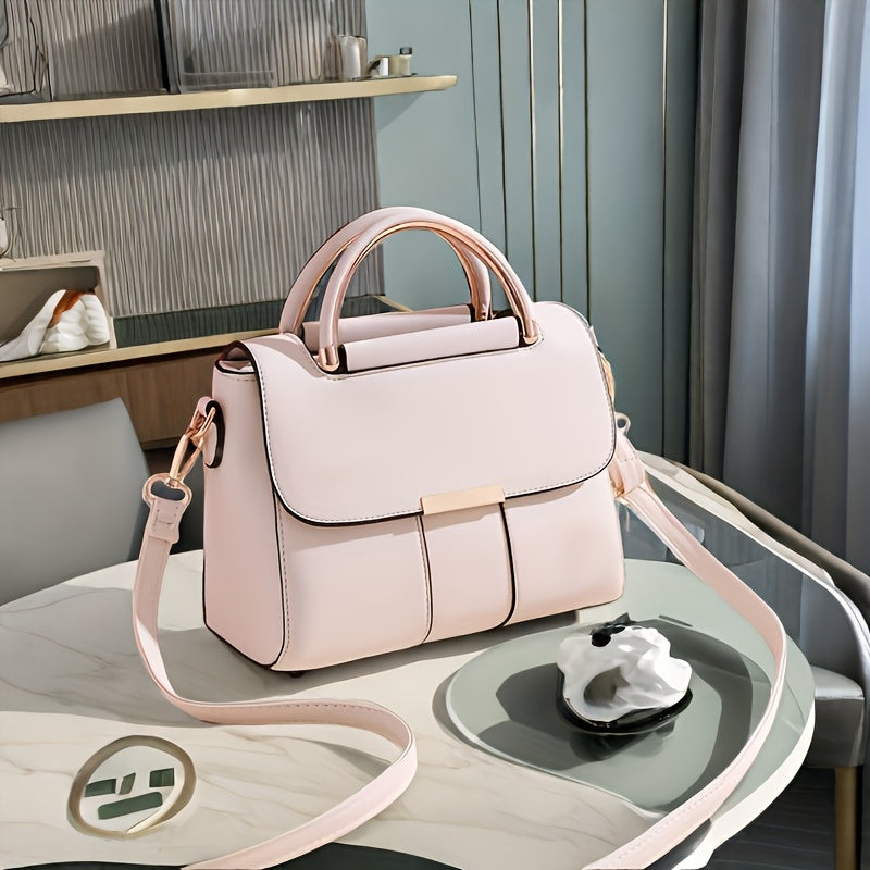 Visually Appealing Mint Green Women’s Handbag – Trendy Crossbody Bag with Adjustable Strap, Golden-Tone Hardware & Magnetic Closure, Lightweight & Spacious for Everyday Use, Ladies Handbags