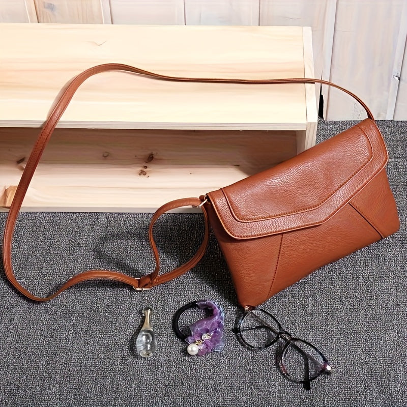 Women's Clutch Handbags Small Crossbody Bag Lightweight Purses Vegan Leather Wristlet Clutch, Includes Adjustable Shoulder