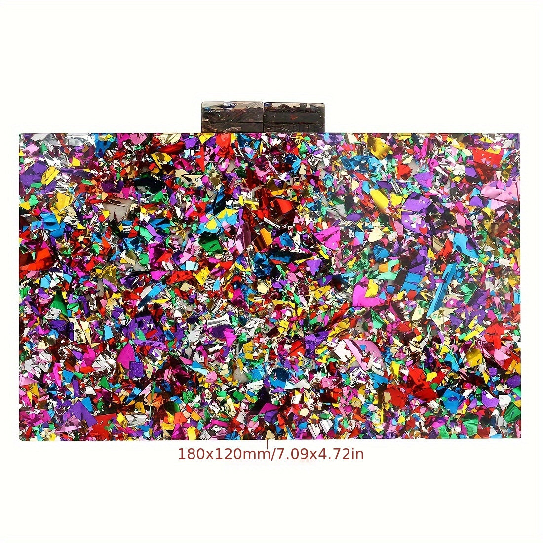 Clutch Purses For Women-Evil Eye Acrylic Clutch Glitter Purse Evening Bag Chain Shoulder Crossbody Handbags