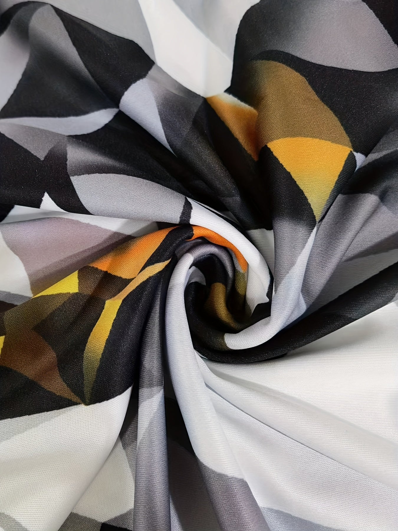 Fashion-Forward Mens Zip Up Shirts - Stylish Geometric Print, Short Sleeves, Lapel Collar - Comfortable Summer Tops & Pullovers